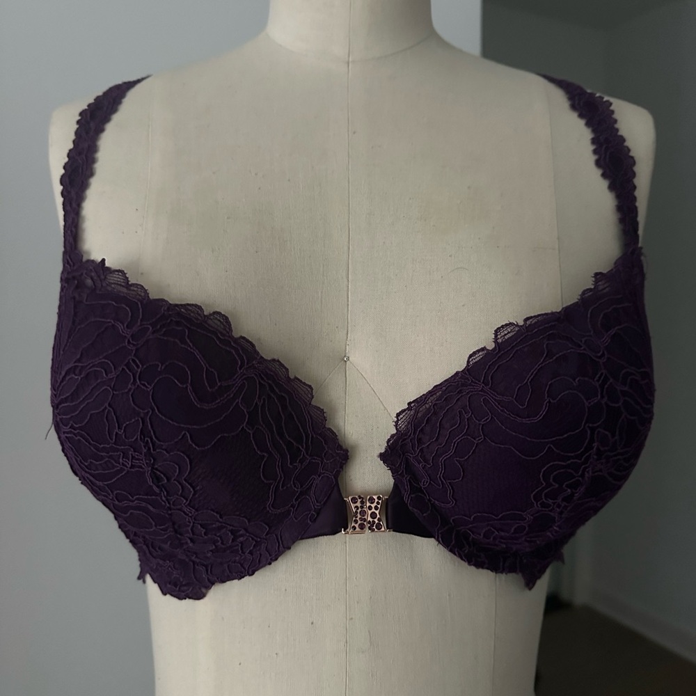 Savage X Fenty Deep Purple Lace Bra
